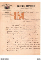 1904 -   51 REIMS  - Facture - Lettre  A  Entête    - VINS DE CHAMPAGNE  - COUTIER - BERTECHE - 1900 – 1949