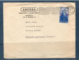 Italia / Repubblica 1955 Lettera Da Genova Per Brescia - 1946-60: Poststempel