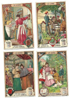 S 562, Liebig 6 Cards, Le Livre (small Damage At The Corners)  (ref B12) - Liebig