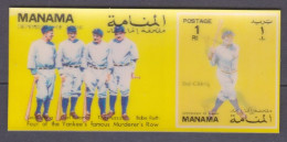 1972 Manama 917/B175 3D Baseball - Honkbal