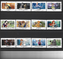 2023 FRANCE Adhésif 2320-31 Oblitérés, Disney, Série Complète - Used Stamps