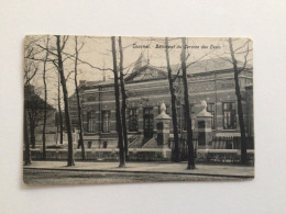 Carte Postale Ancienne (1913) Tournai Bâtiment Du Service Des Eaux - Doornik
