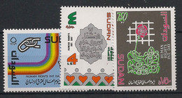 SOUDAN - 1993 - N°YT. 423 à 425 - Droits De L'homme - Neuf Luxe ** / MNH / Postfrisch - Soedan (1954-...)