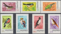 ALBANIA 1974, BIRDS, COMPLETE, MNH SERIES With GOOD QUALITY, *** - Albanie
