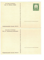 * DR BPK Ganzsache Bildpostkarte Postkarte Doppelkarte WHW Wst. P254 Bild 156 / 162 - Weimar Schloß / Wasserburg ** - Andere & Zonder Classificatie