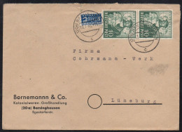 BARSINGHAUSEN / 13-7-1949 PAAR Mi # 103 EXPORTMESSE MeF AUF BRIEF NACH LÜNEBURG - Lettres & Documents
