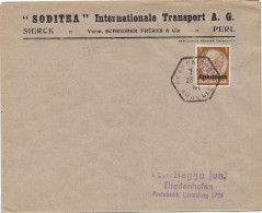 37193# HINDENBURG LOTHRINGEN LETTRE Obl FRANCALTROFF MOSELLE 26 Avril 1941 MOSELLE THIONVILLE - Lettres & Documents