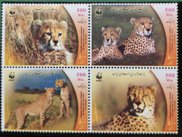 Iran 2003 Gepard Cheetah WWF ZD 4v Set - Irán