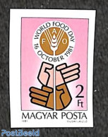 Hungary 1981 World Food Day 1v Imperforated, Mint NH, Health - Food & Drink - Nuevos
