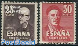 Spain 1947 M. De Falla, I. De Zulogua 2v, Mint NH, Performance Art - Music - Art - Self Portraits - Unused Stamps
