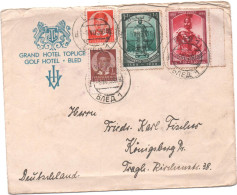 Yougoslavie - 1939 - Enveloppe Timbrée -( Sans Correspondance)  "bataille De Kosovo " 2 Timbres  + Complt D'affran. - Lettres & Documents
