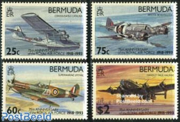 Bermuda 1993 Toyal Air Force 4v, Mint NH, Transport - Aircraft & Aviation - Airplanes