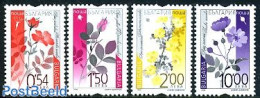 Bulgaria 2006 Definitives 4v, Flowers, Safety Perf., Mint NH, Nature - Flowers & Plants - Nuovi