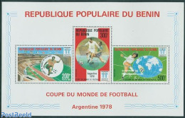 Benin 1978 World Cup Football Argentina S/s, Mint NH, Sport - Football - Sport (other And Mixed) - Ungebraucht