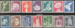 Germany, Berlin 1975 Definitives, Technics 14v, Mint NH, Science - Transport - Various - Chemistry & Chemists - Mining.. - Unused Stamps