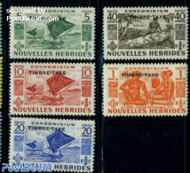 New Hebrides 1953 Postage Due 5v F, Mint NH - Autres & Non Classés