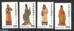 Taiwan 1988 Tradional Costumes 4v, Mint NH, Various - Costumes - Disfraces