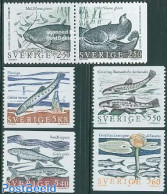 Sweden 1991 Fish 6v (4v+pair), Mint NH, Nature - Fish - Ongebruikt