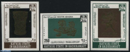 Aden 1967 Arabic Artefacts 3v, Imperforated, Mint NH - Otros & Sin Clasificación