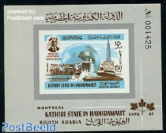 Aden 1967 KSiH, Expo Montreal S/s Imperforated, Mint NH, Transport - Various - Space Exploration - World Expositions - Sonstige & Ohne Zuordnung