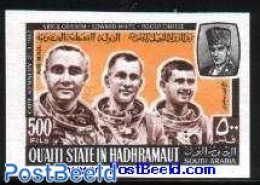 Aden 1967 Astronauts 1v Imperforated, Mint NH, Transport - Space Exploration - Sonstige & Ohne Zuordnung