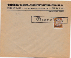 37195# HINDENBURG LOTHRINGEN LETTRE Obl GRAVELOTTE MOSELLE - Lettres & Documents