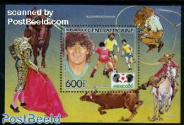 Central Africa 1985 World Cup Football S/s, Mint NH, Sport - Football - Centrafricaine (République)