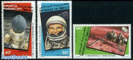 Djibouti 1982 Space Jubilees 3v, Mint NH, Transport - Space Exploration - Dschibuti (1977-...)