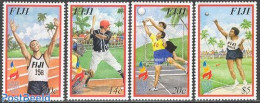Fiji 2003 South Pacific Games 4v, Mint NH, Sport - Athletics - Baseball - Handball - Sport (other And Mixed) - Atletismo