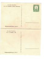 * DR BPK Ganzsache Bildpostkarte Postkarte Doppelkarte WHW Wst. P254 Bild 189 / 190 - Dietkirchen Kirche / Eltville ** - Altri & Non Classificati