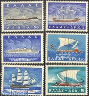 Greece 1958 Ships 6v, Mint NH, Transport - Ships And Boats - Nuevos