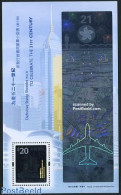 Hong Kong 2000 21st Century, Hologram S/s, Mint NH, Transport - Various - Aircraft & Aviation - Holograms - Unused Stamps