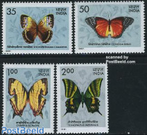 India 1981 Butterflies 4v, Mint NH, Nature - Butterflies - Unused Stamps