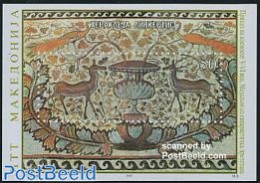 North Macedonia 1997 Archaeology S/s, Mint NH, History - Nature - Archaeology - Animals (others & Mixed) - Deer - Art .. - Archaeology