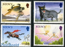 Jersey 1997 Europa, Legends 4v, Mint NH, History - Europa (cept) - Art - Fairytales - Verhalen, Fabels En Legenden