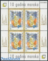 Bosnia Herzegovina - Croatic Adm. 2003 10 Years Stamps S/s, Mint NH, Religion - Angels - Churches, Temples, Mosques, S.. - Cristianesimo