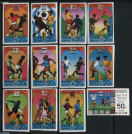 Korea, North 1981 World Cup Football 12v Imperforated, Mint NH, Sport - Football - Korea (Noord)