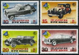 Korea, North 1985 Sindelfingen, Mercedes 4v, Mint NH, Transport - Automobiles - Cars