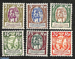 Liechtenstein 1925 Definitives 6v, Unused (hinged), Nature - Wine & Winery - Art - Unused Stamps