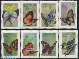 Maldives 1987 Butterflies 8v, Mint NH, Nature - Butterflies - Maldives (1965-...)