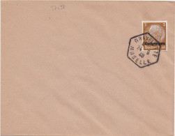 37197# HINDENBURG LOTHRINGEN LETTRE Obl GRAVELOTTE MOSELLE 24 Aout 1940 - Cartas & Documentos