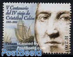 Panama 2002 4th Columbus Trip 1v, Mint NH, History - Transport - Explorers - Ships And Boats - Erforscher