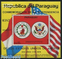 Paraguay 1975 200 Years US Independence S/s (arms), Unused (hinged), History - Coat Of Arms - US Bicentenary - Paraguay