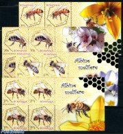 Romania 2010 Bees 4 S/s, Mint NH, Nature - Animals (others & Mixed) - Bees - Insects - Nuevos