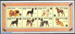 Sierra Leone 1994 Year Of The Dog 8v M/s, Mint NH, Nature - Various - Dogs - New Year - Nieuwjaar