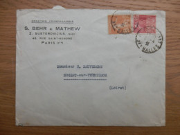 ENVELOPPE S. BEHR & MATHEW COMPTOIR FRANCO-CHINOIS PARIS 1931 - 1921-1960: Période Moderne