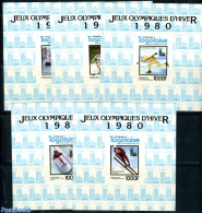Togo 1980 Olympic Winter Games 5 Epreuves De Luxe, Mint NH - Togo (1960-...)
