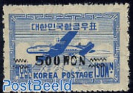 Korea, South 1951 Airmail Overprint 1v, Mint NH, Transport - Aircraft & Aviation - Airplanes
