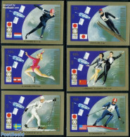 Chad 1972 Winter Olympic Winners 6v Imperforated, Mint NH, Sport - Olympic Winter Games - Skating - Skiing - Andere & Zonder Classificatie