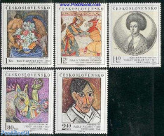 Czechoslovkia 1972 Paintings 5v, Mint NH, Art - Modern Art (1850-present) - Pablo Picasso - Paintings - Sonstige & Ohne Zuordnung